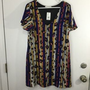 Caramela chiffon mini dress Leopard print‎